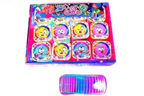 12 square light rainbow circles / display box