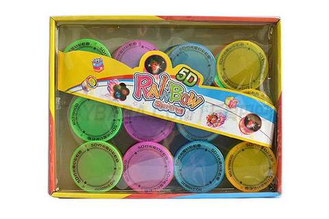 Five-D light color red circle