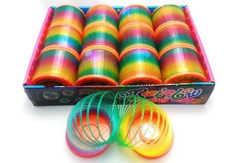 12 transparent rainbow rings with special-shaped scallions / display box