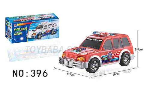 Electric universal light music police car white, blue, red