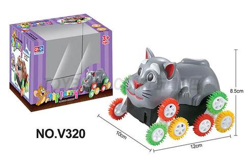 Tom Cat 12 color wheel electric dump truck gray