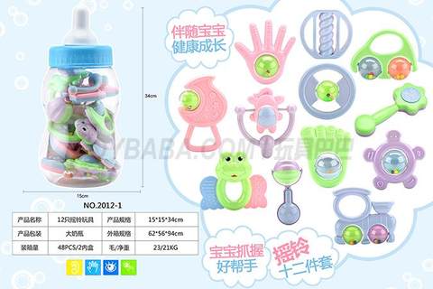 12 rattle toys big milk bottle factory