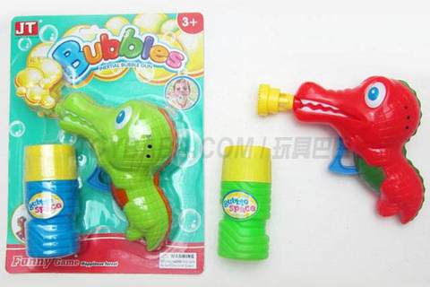 Crocodile manual inertia bubble gun (two-color mixed)