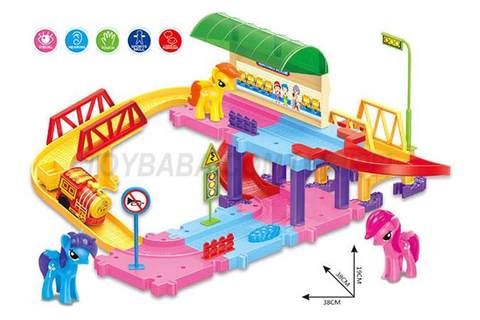 Intelligent electric building blocks rail train