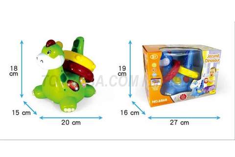Light, music, universal electric induction ring, cartoon dinosaur