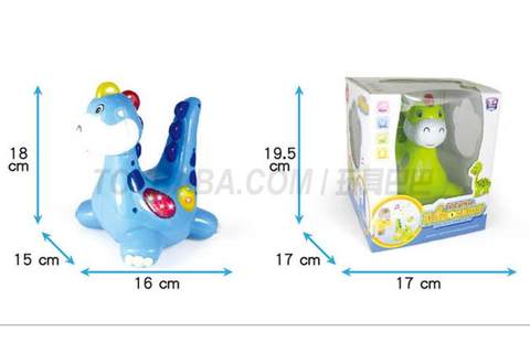 Light, music, universal cartoon dinosaur