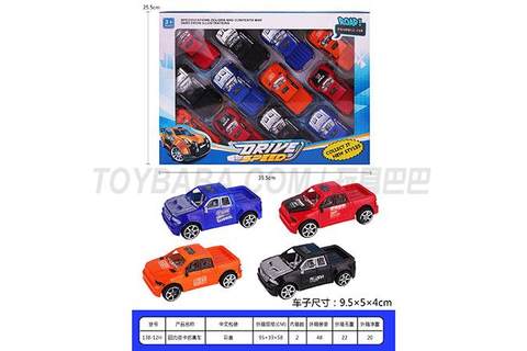 Pullback pickup truck simulation car
