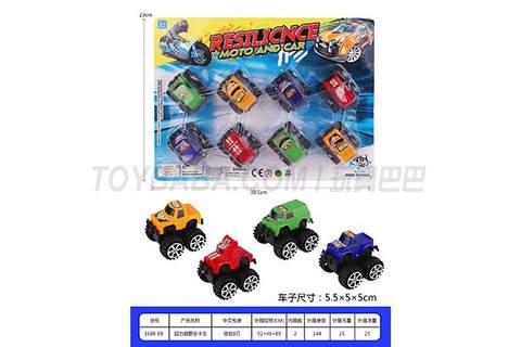 Pullback off-road trolley