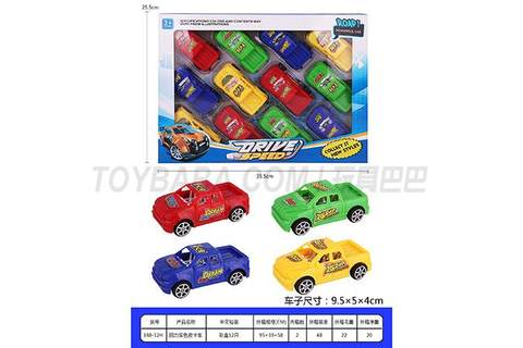 Return strength solid color pickup truck