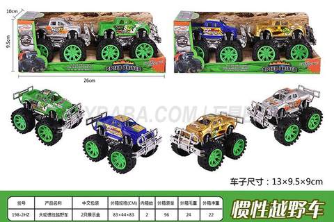 Large wheel inertia off-road vehicle