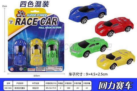 Paint back racing car