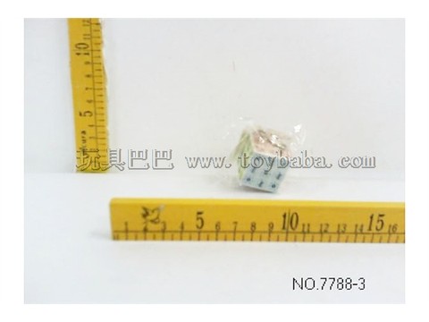 3cm Rubik's Cube with Key Chain
