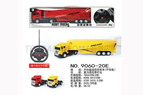 Tractor container truck (gravity sensing steering wheel)