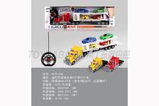 遥控双层拖头拖4只滑行小车