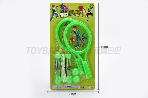 PE membrane racket + rope skipping