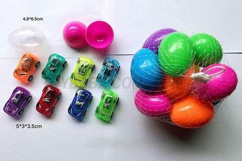 Two-color silk screen transparent pullback cart