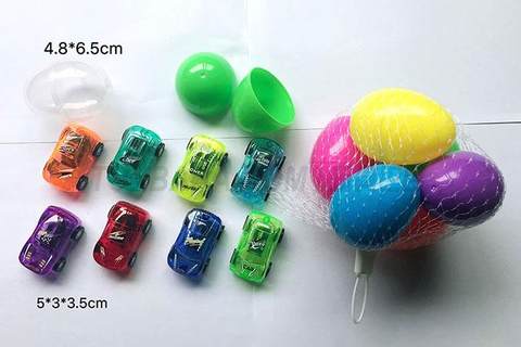 Two-color silk screen transparent pullback cart
