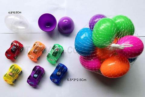 Two-color pad printing concept transparent pullback car