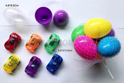 Two-color pad printing concept transparent pullback car
