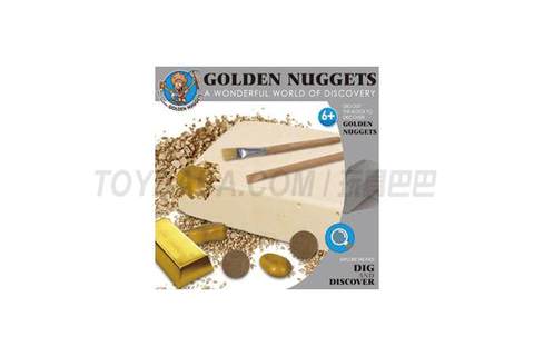 Archaeological excavation of gold nugget
