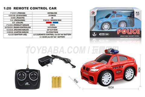 Four-way 1: 20Q version of BMW X6 police car window box (power included)