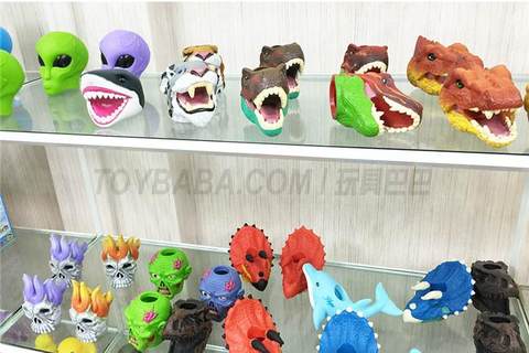 Sample room of rubber-lined toy processing factory