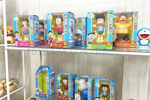 Sample room of rubber-lined toy processing factory