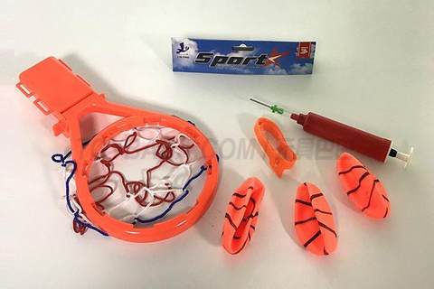 2-in-1 bathroom basketball (with PVC ball pump)