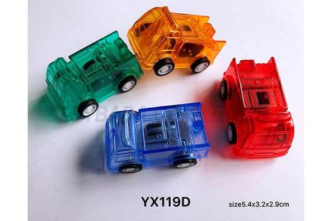 Transparent return fire truck