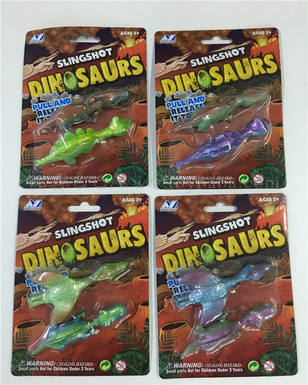 2 Zhizhuang Four Colorful Paintings of Ejecting Dinosaur