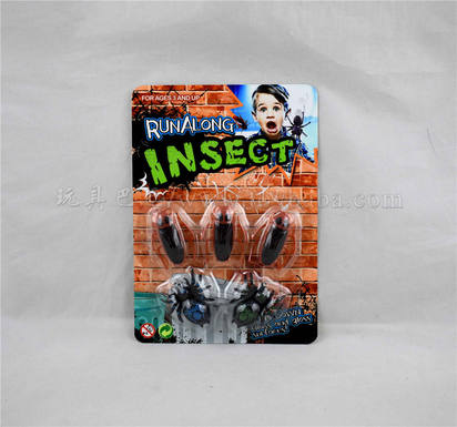 Three cockroaches +2 spiders