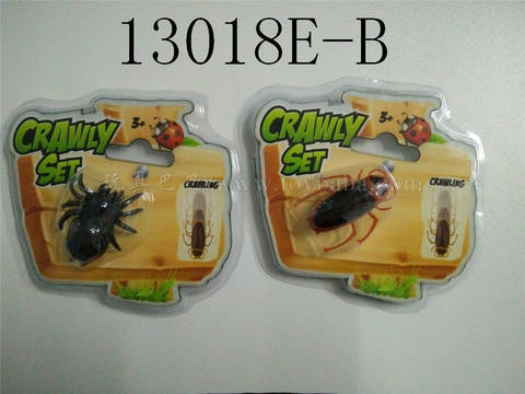 A mixture of door-climbing cockroaches and spiders (wood)