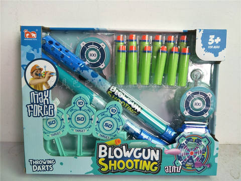 Big blowing arrow set (triangular shield +3 sticky darts)
