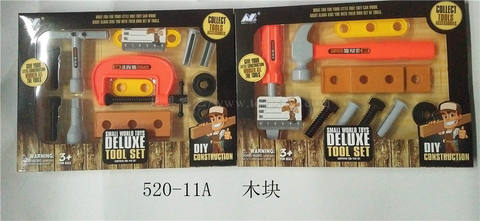 Wood block tool set