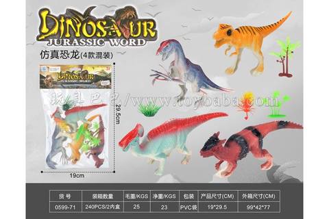 simulated dinosaur