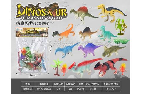 simulated dinosaur