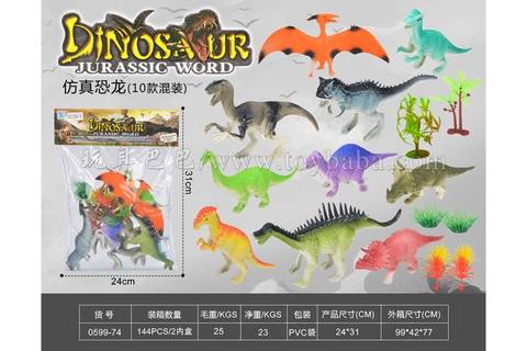 simulated dinosaur