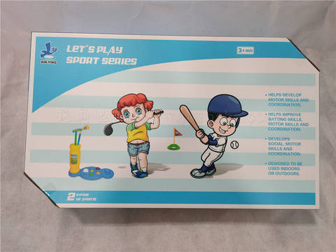 2-in-1 golf and baseball