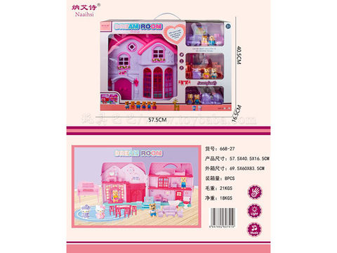 Villa Bear Set with Lights, Doorbell, No Pack of Electricity