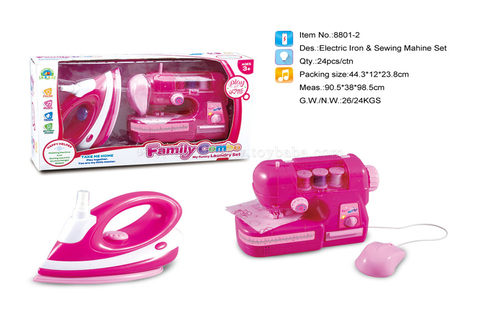 Electric iron sewing machine set every family toy