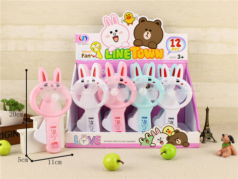Keni Rabbit hand-pressed fan