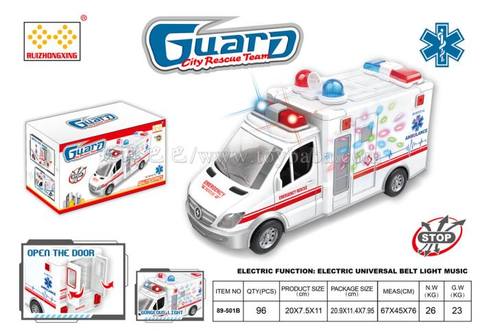 Electric vehicle Electric universal ambulance with light and music (3*1.5AA) without electricity