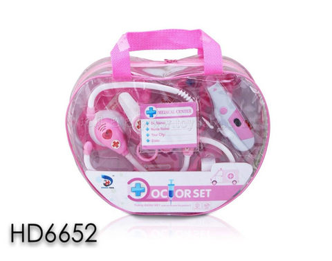 Medical equipment women's handbag, medical equipment toys, family toys (lights. voice. Package power AG10 *4)