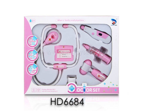 Medical equipment, women's style assembly, 6PCS medical equipment, toys, toys from house to house. Sound. AG10*4)