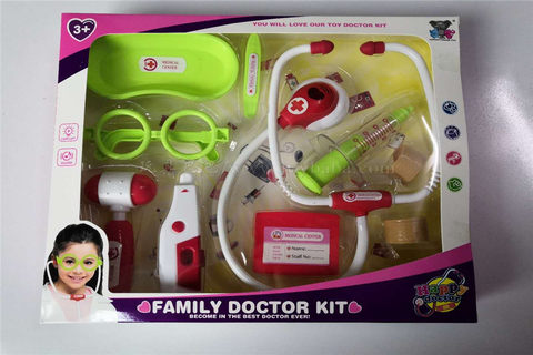 Medical equipment for women's assembled 10PCS medical equipment toys for each family toys (lighting. voice. Package power AG10 *4)