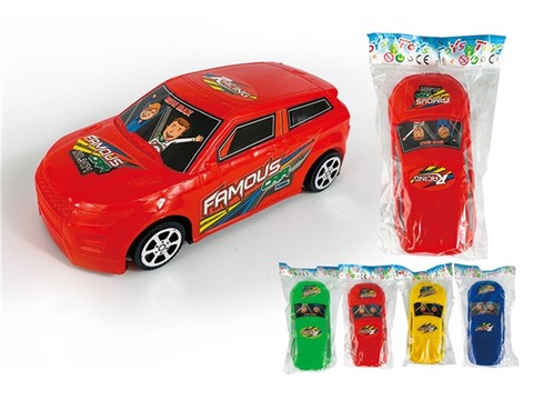 Solid color inertia car (4 color) inertia toy