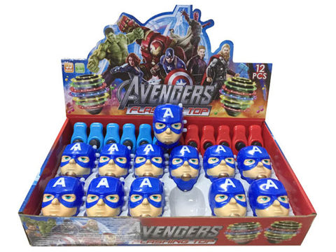 Captain America gyroscope with flashing music (with red light)