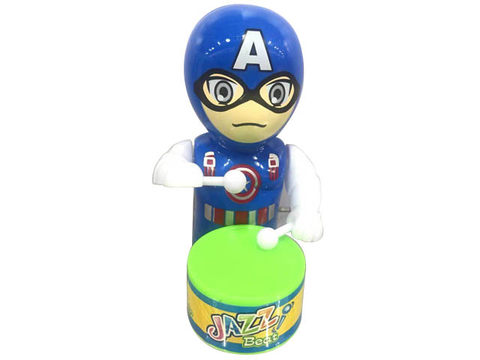 Chain drumming Captain America/Iron Man (two styles mixed)
