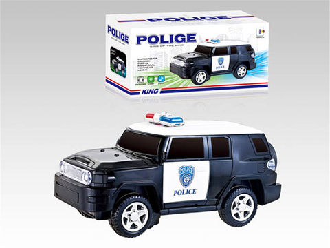 Electric cool-road police car with lights and music