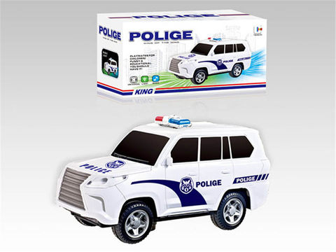 Electric Lexus police car with lights and music